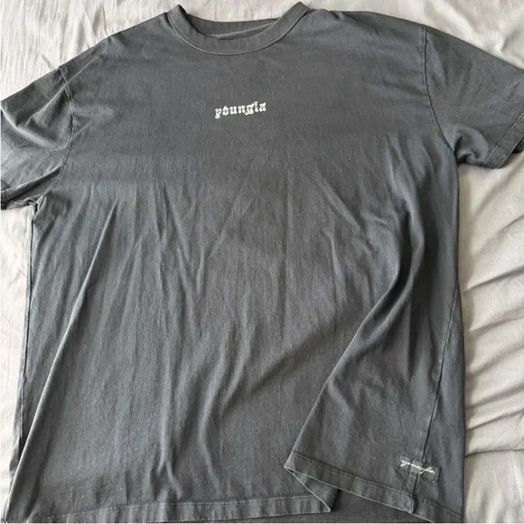 YoungLA Charcoal (Black) Men's Tee - Picture 3 of 3